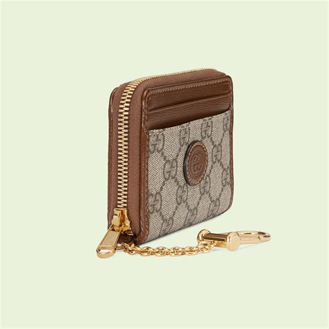 gucci mini keychain wallet|Gucci wallet with coin pouch.